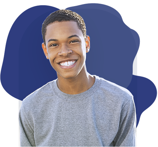 Teenager Smiling with braces on in Tukwila